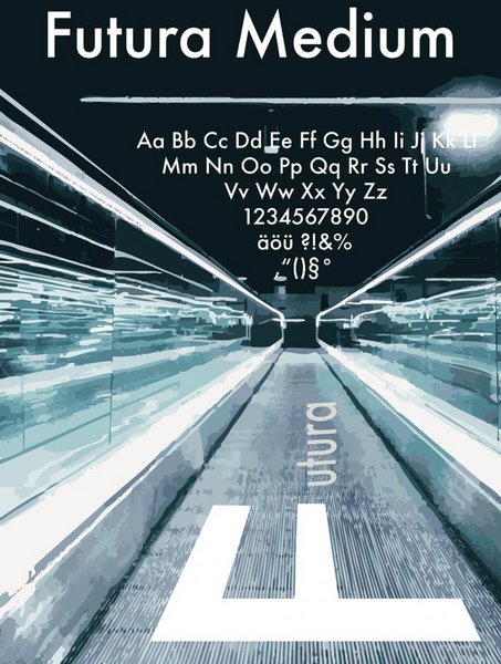 Typografische Gestaltung einer Font